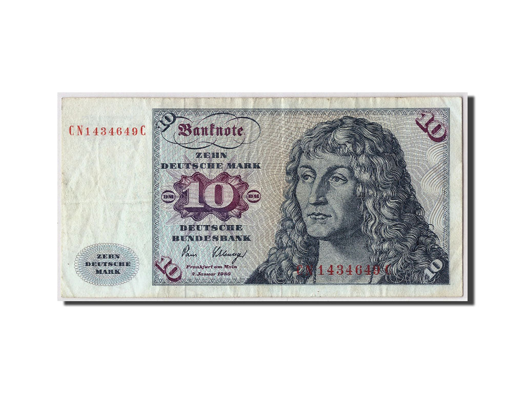 Banknote, GERMANY - FEDERAL REPUBLIC, 10 Deutsche Mark, 1980, 1980-01-02