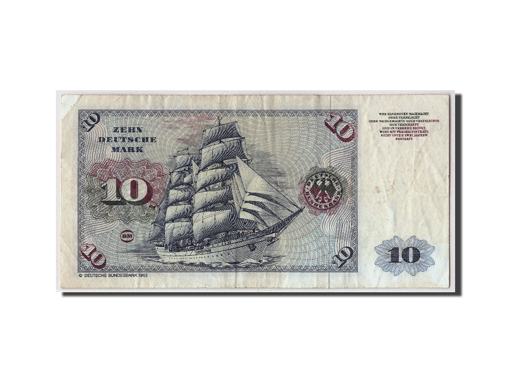 Banknote, GERMANY - FEDERAL REPUBLIC, 10 Deutsche Mark, 1980, 1980-01-02