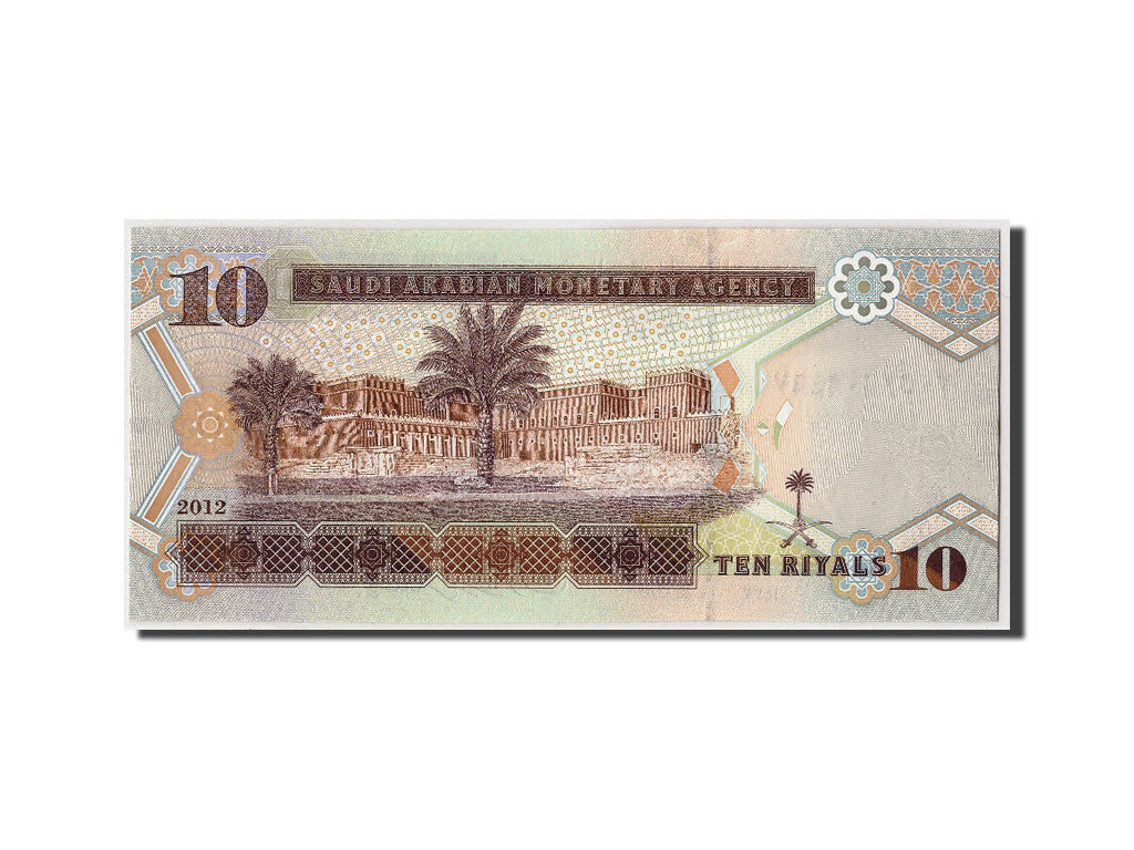 Banconote, Arabia Saudita, 10 Riyals, 2012, KM:33c, SPL