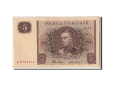 Geldschein, Schweden, 5 Kronor, 1955, KM:42b, UNZ-