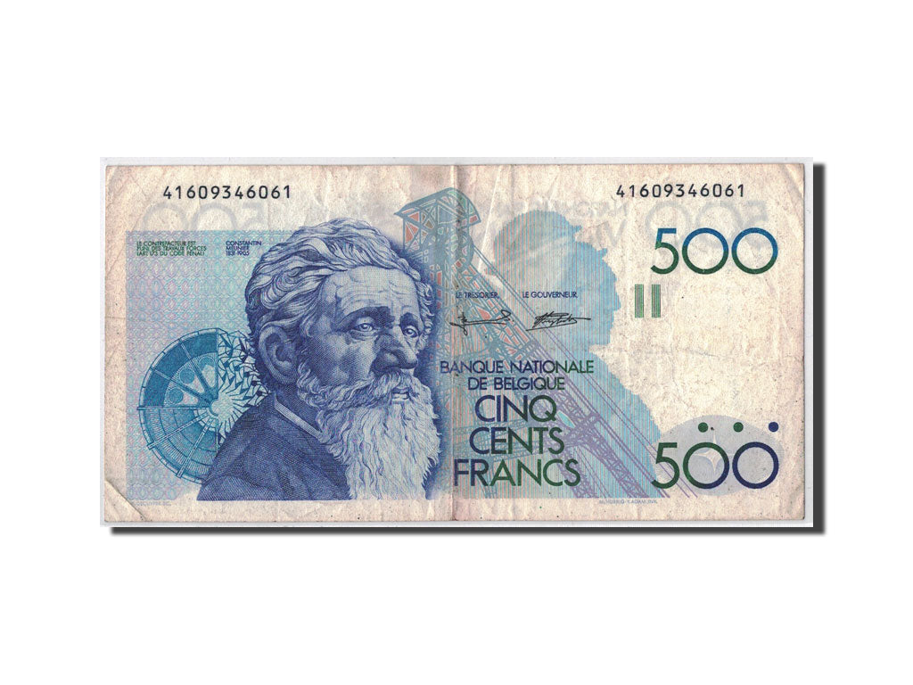 Banknote, Belgium, 500 Francs, Undated (1982-98), KM:143a, VF(20-25)