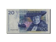 Suède, 20 Kronor, 1991, KM:61a, B+