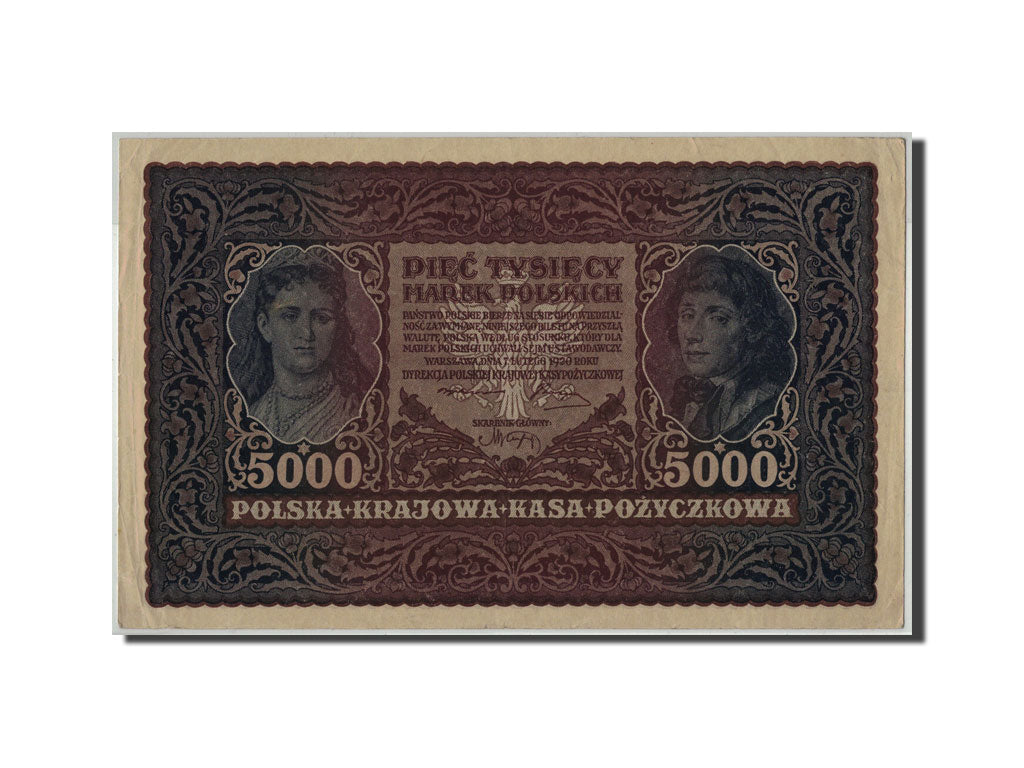 Banconote, Polonia, 5000 Marek, 1920, KM:31, 1920-02-07, BB