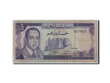 Marokko, 5 Dirhams, 1970/AH1390, KM:56a, SGE+