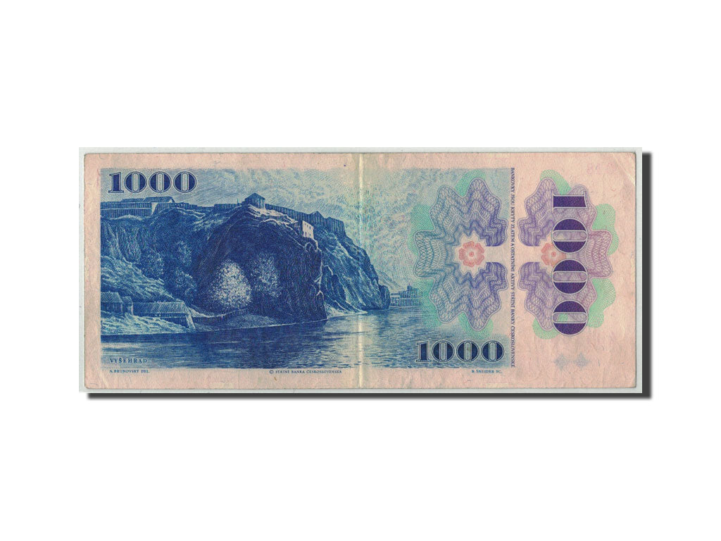 Geldschein, Tschechoslowakei, 1000 Korun, 1985, KM:98, S+