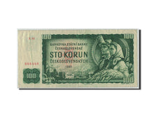 Tchécoslovaquie, 100 Korun, 1961, KM:91c, TB