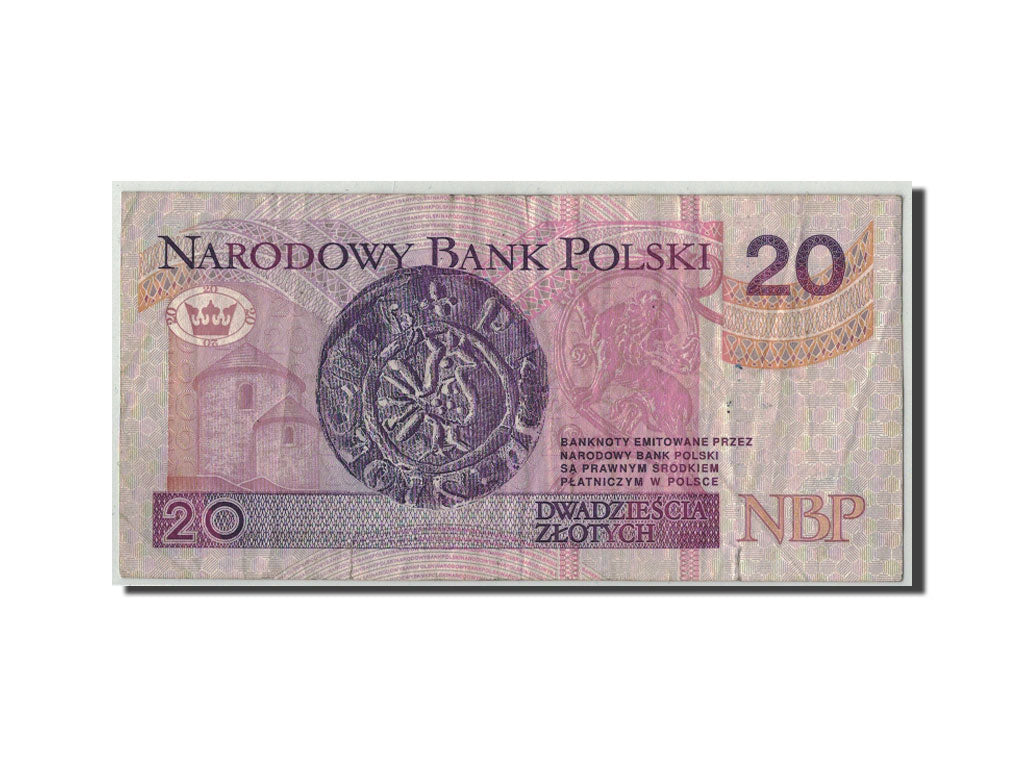 Poland, 20 Zlotych, 1994, KM:174a, 1994-03-25, F(12-15)