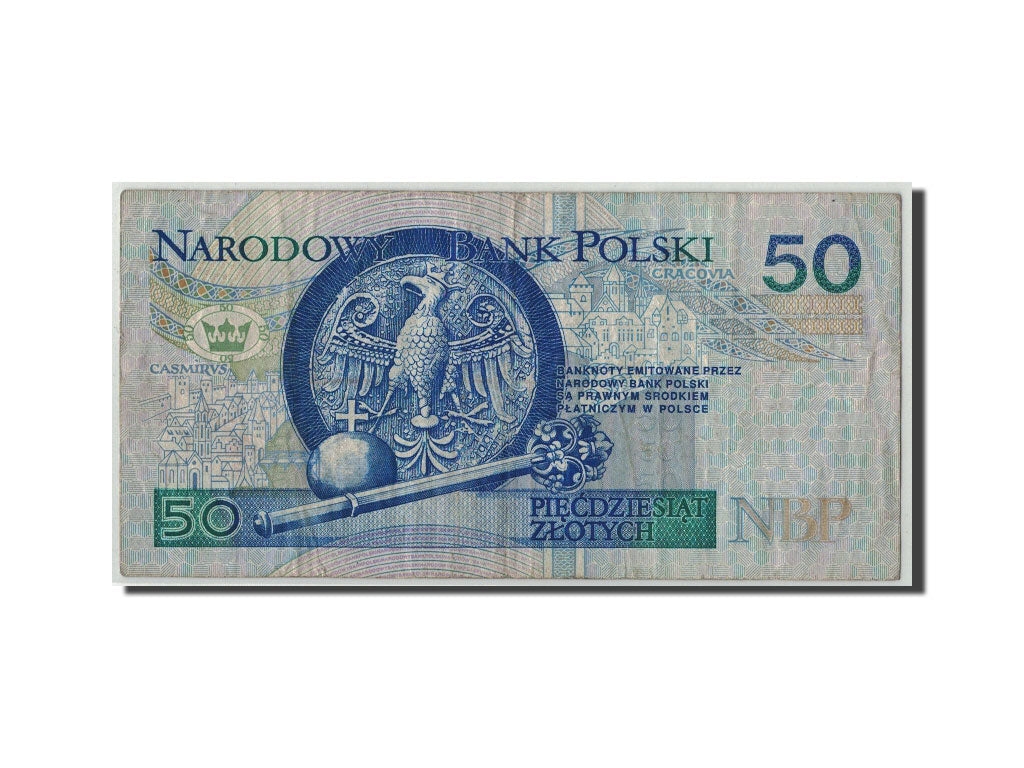 Poland, 50 Zlotych, 1994, KM:175a, 1994-03-25, F(12-15)