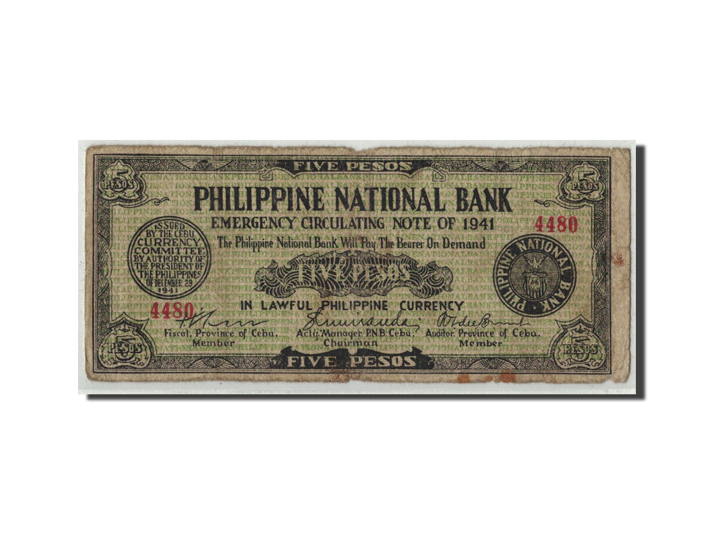 Philippinen, 5 Pesos, 1941, KM:S216a, SGE