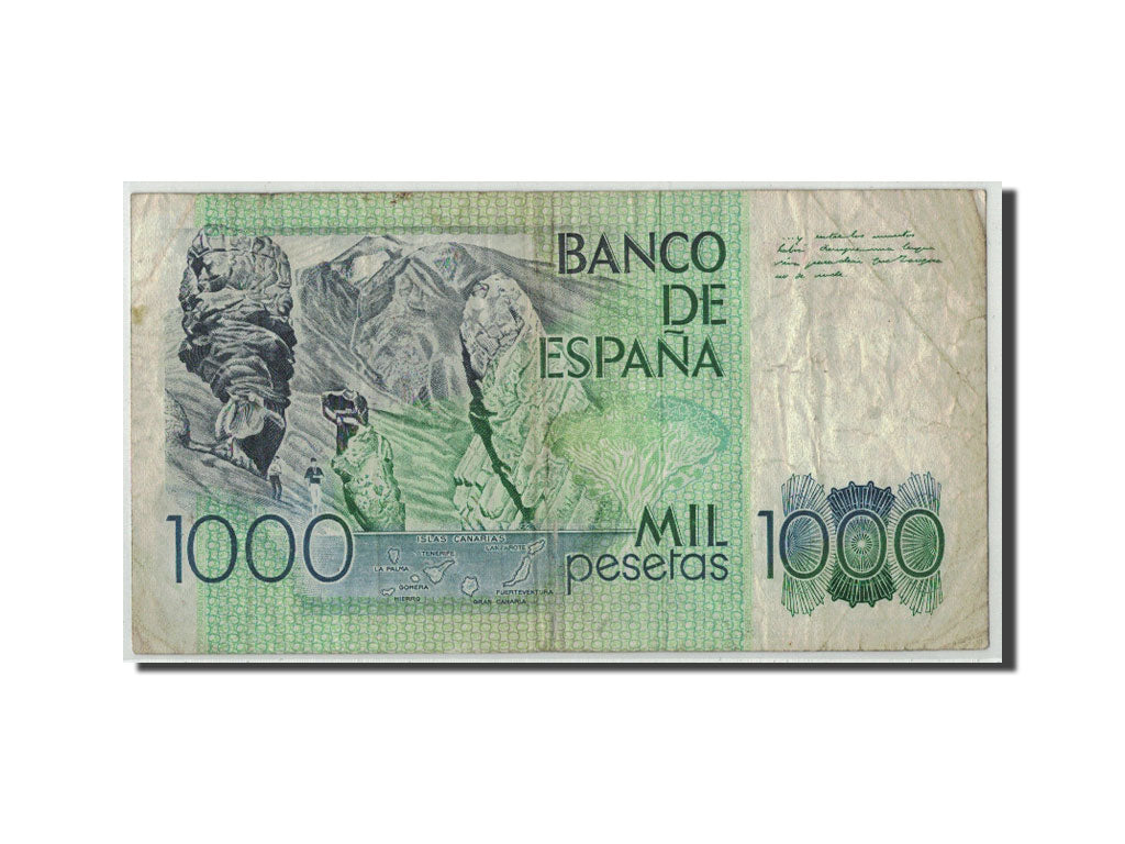 Spain, 1000 Pesetas, 1979, KM:158, 1979-10-23, VG(8-10)