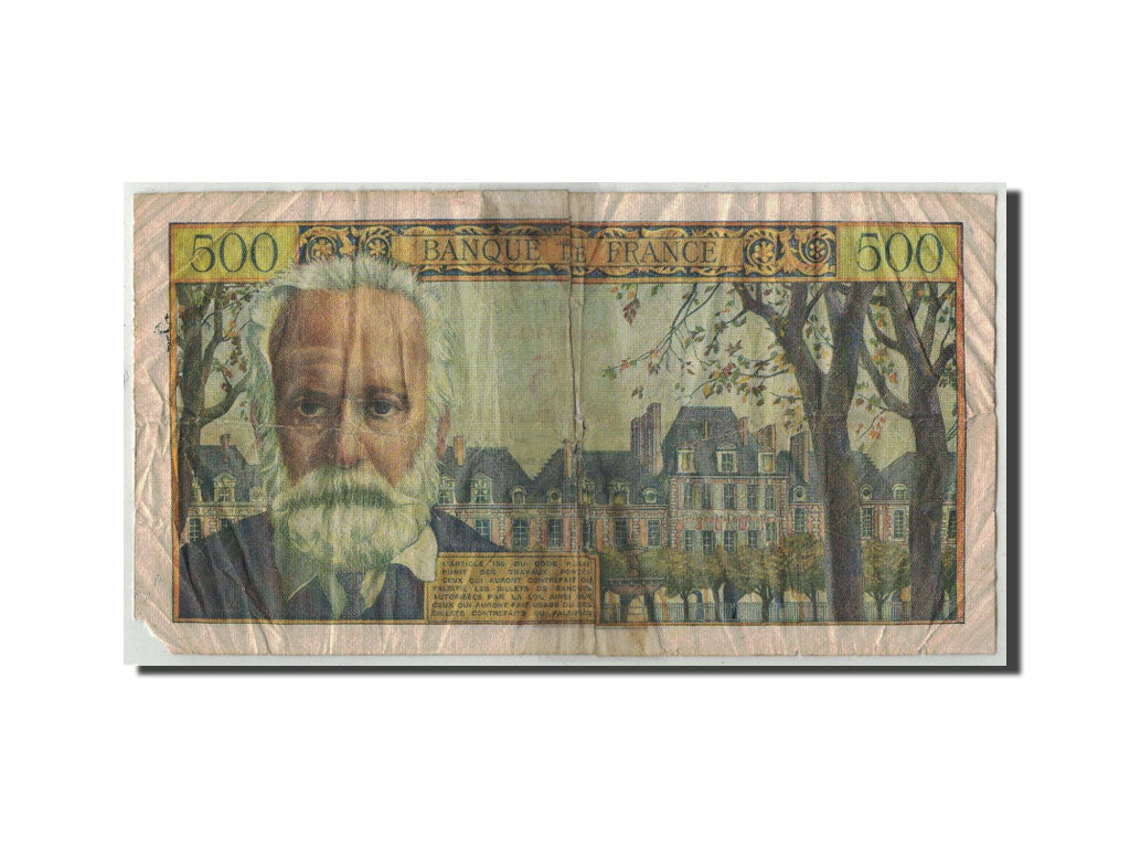 France, 5 Nouveaux Francs on 500 Francs, 1959-02-12, KM:137a, Fayette:52.2, AB+