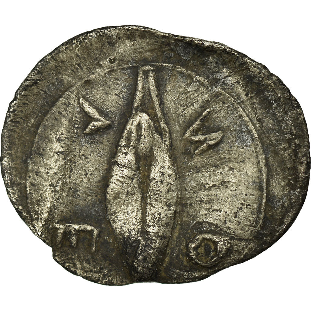 Coin, Sicily, Leontini, Apollo, Litra, Leontini, AU(50-53), Silver