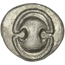 Boeotia, Tanagra, Obol, AU(50-53), Silver, 0.77