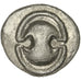 Boeotia, Tanagra, Obol, AU(50-53), Silver, 0.77