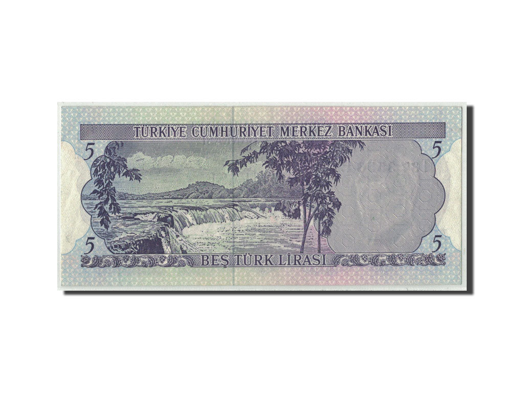 Turkey, 5 Lira, L.1970 (1976), KM:185, AU(55-58)