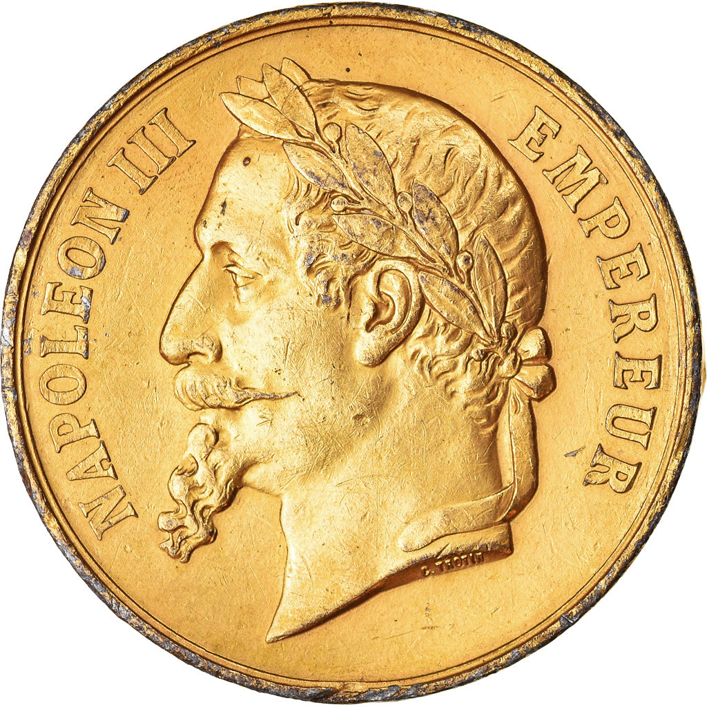Francia, medalla, Napoléon III, Guerre de 1870, Satirique, History, 1870