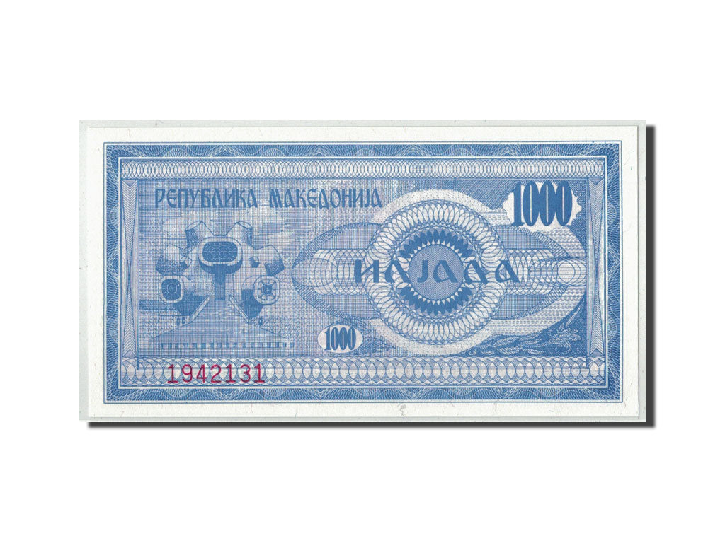 Macedonia, 1000 (Denar), 1992, KM:6a, FDS