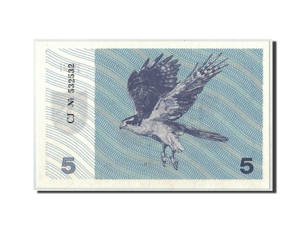 Lituania, 5 (Talonas), 1991, KM:34b, UNC