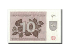 Lituania, 10 (Talonas), 1991, KM:35b, UNC
