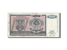 Croazia, 1000 Dinara, 1992, KM:R5a, MB