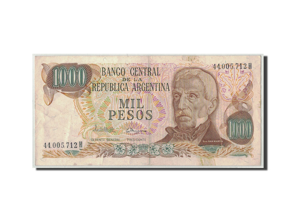 Argentina, 1000 Pesos, KM:299, VF(30-35)