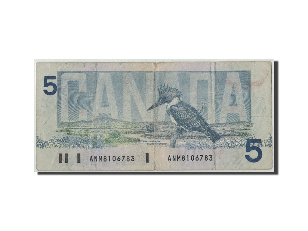 Kanada, 5 Dollars, 1986, KM:95d, SGE+