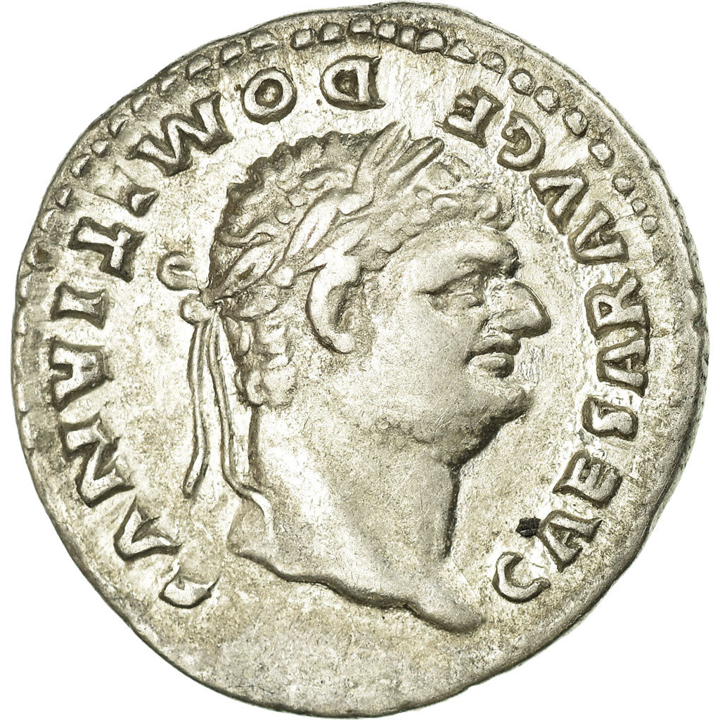 Coin, Domitian, Denarius, Roma, AU(50-53), Silver