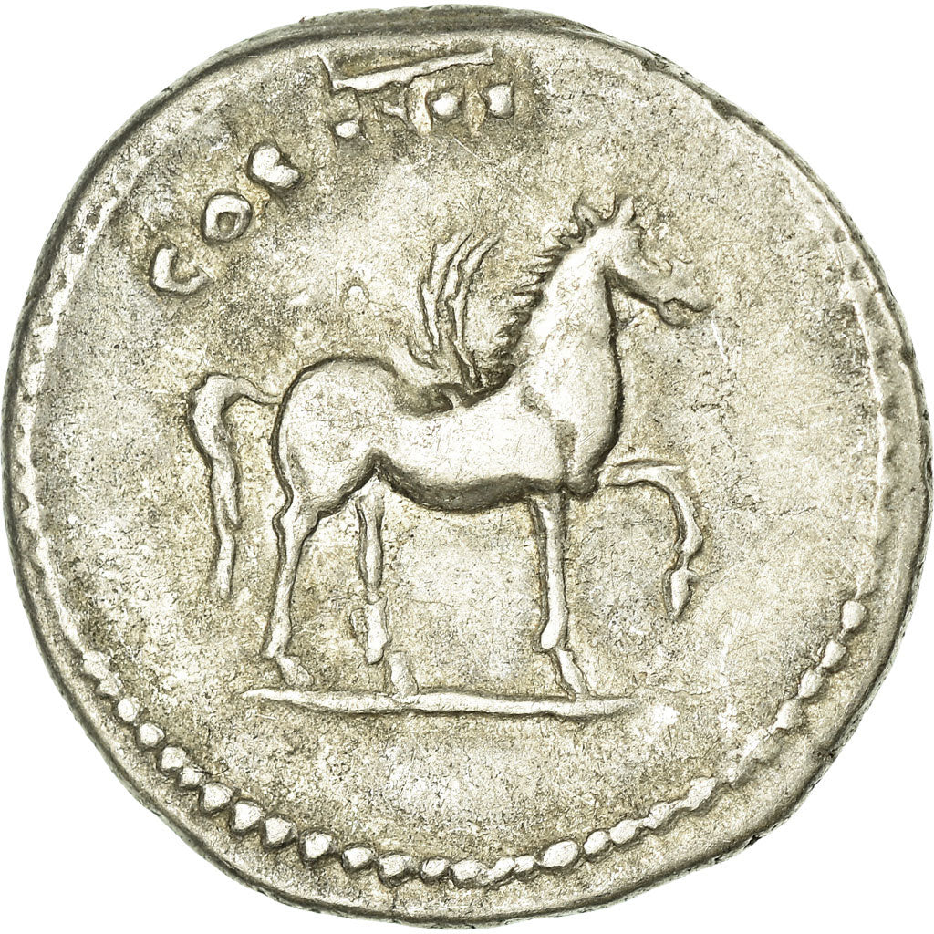Coin, Domitian, Denarius, Roma, AU(50-53), Silver