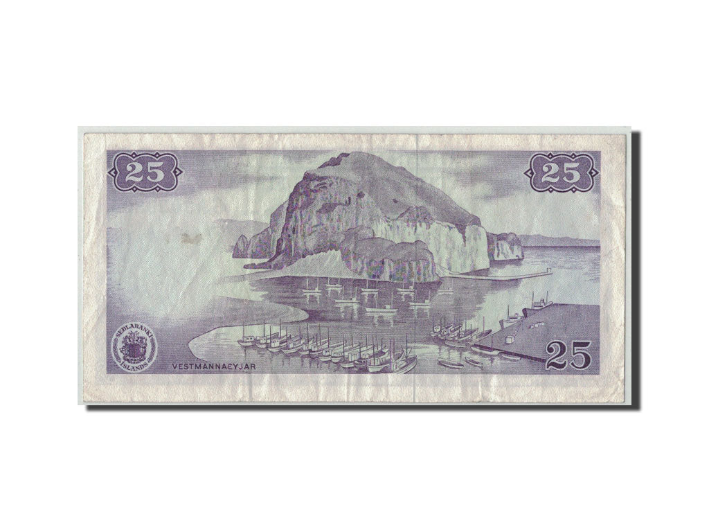 Iceland, 25 Kronur, 1961, KM:43, 1961-03-29, S