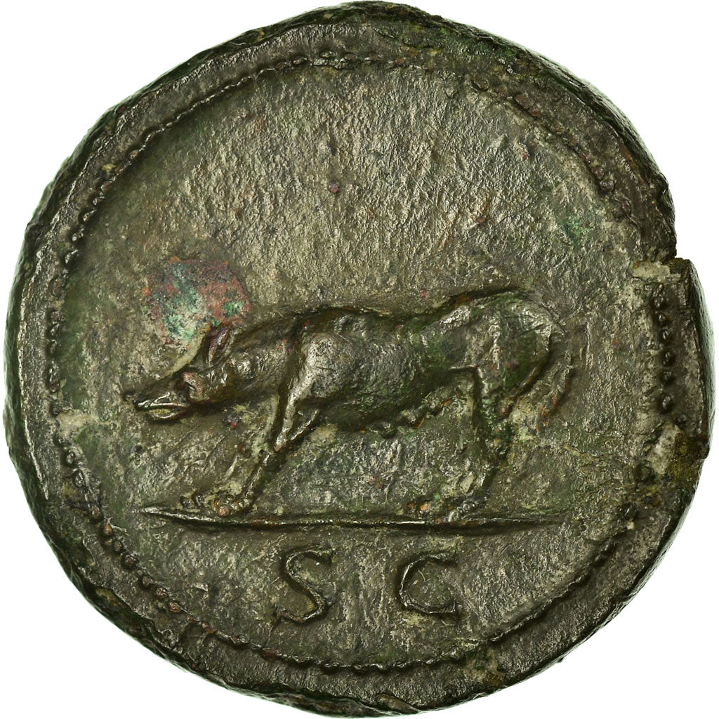Münze, Trajan, Bronze Æ, Roma, VZ, Kupfer