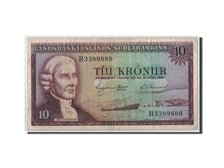 Billete, 10 Kronur, 1957, Islandia, KM:38a, 1957-06-21, BC