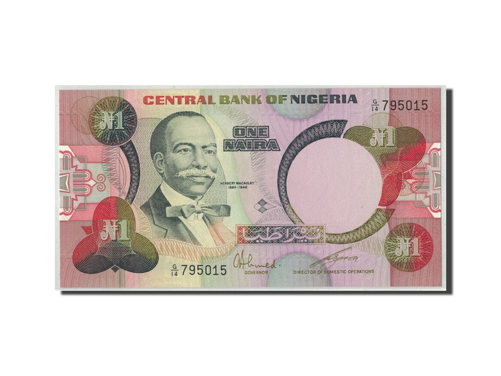 Nigeria, 1 Naira, KM:19c, FDS