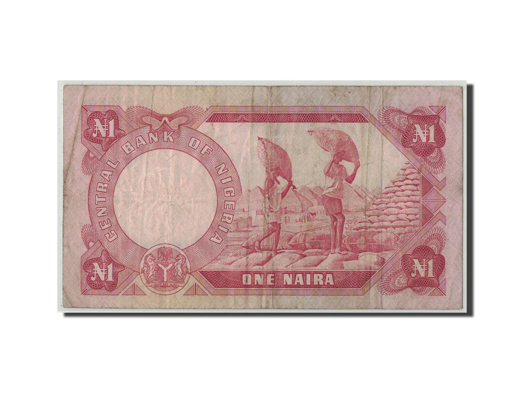 Nigeria, 1 Naira, KM:15b, B+