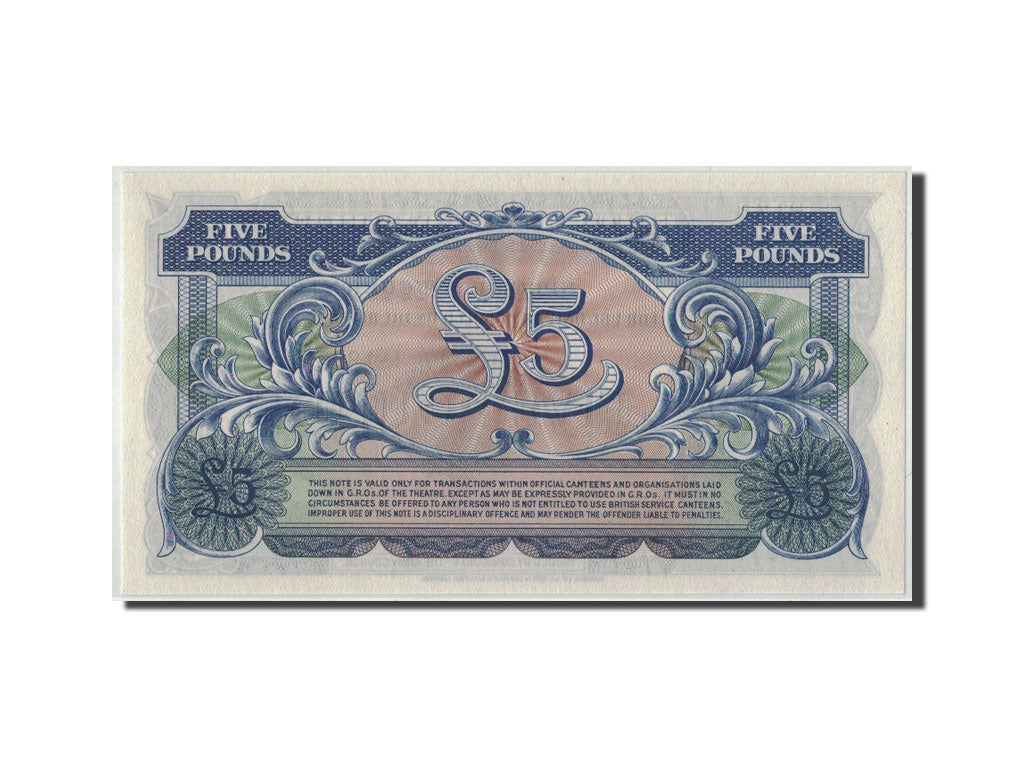 Geldschein, Großbritannien, 5 Pounds, Undated (1958), KM:M23, UNZ
