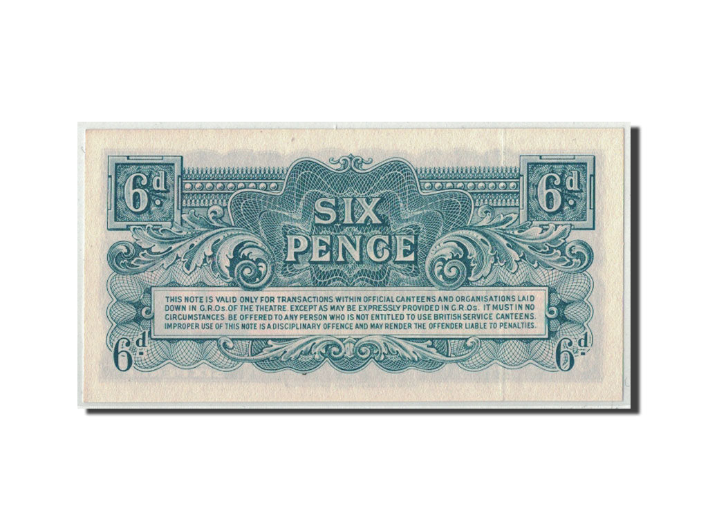 Banconote, Gran Bretagna, 6 Pence, Undated (1948), KM:M17a, SPL