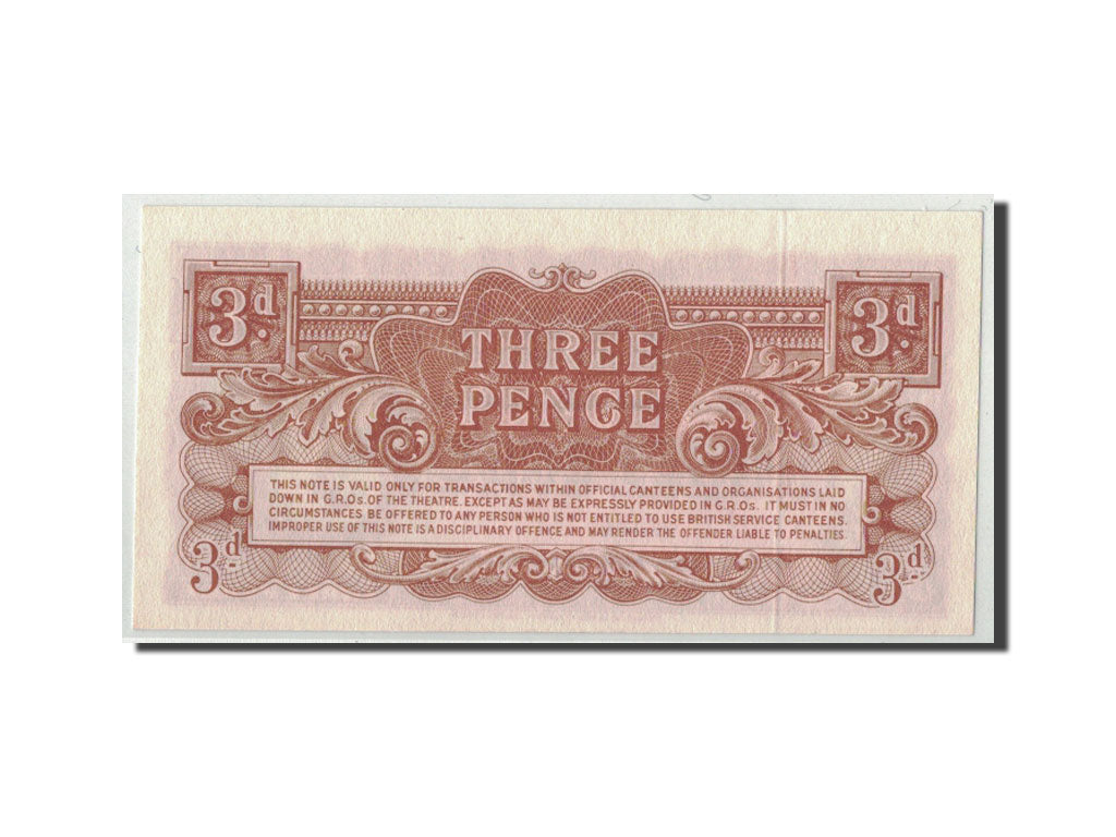 Banconote, Gran Bretagna, 3 Pence, Undated (1948), KM:M16a, FDS