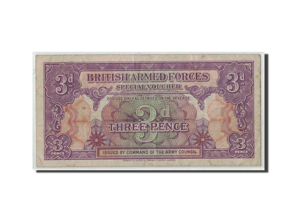 Great Britain, 3 Pence, KM:M9a, F(12-15)
