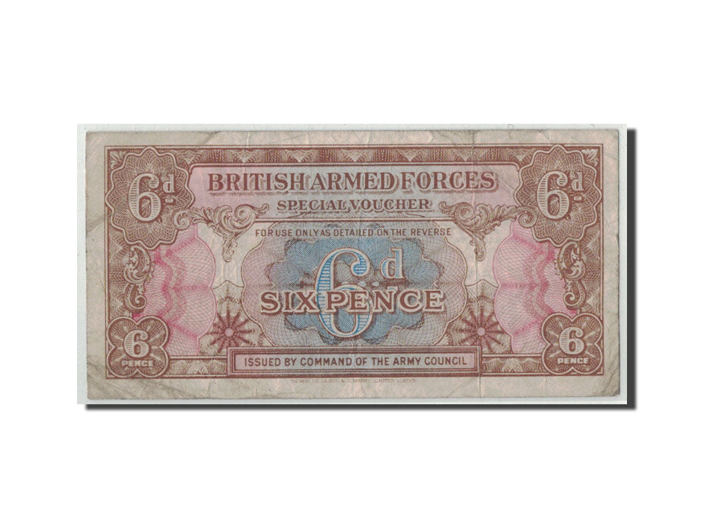 Gran Bretagna, 6 Pence, KM:M10a, B