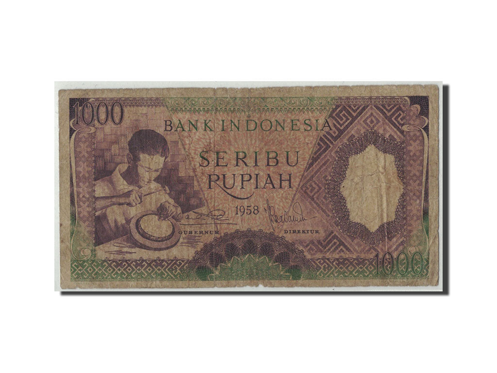 Indonesia, 1000 Rupiah, 1958, KM:62, B
