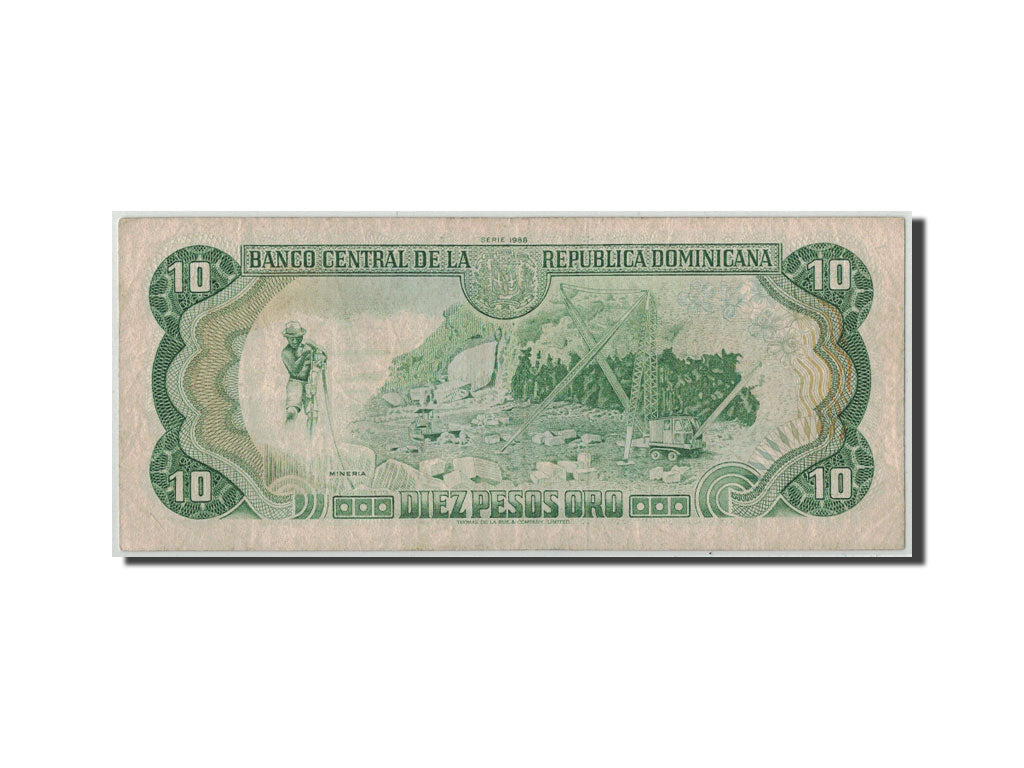 Dominican Republic, 10 Pesos Oro, 1988, KM:119c, VF(20-25)