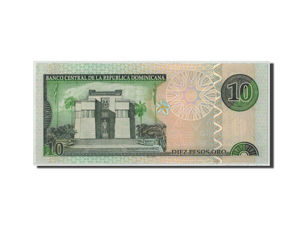 Banknote, Dominican Republic, 10 Pesos Oro, 2002, KM:168b, UNC(63)