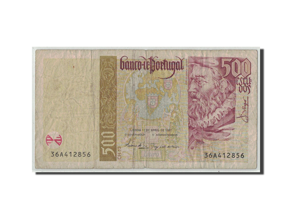 Portugal, 500 Escudos, 1997, KM:187a, 1997-04-17, VG(8-10)