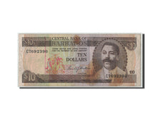 Barbados, 10 Dollars, KM:33a, VG(8-10)
