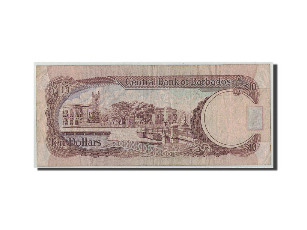 Barbados, 10 Dollars, KM:38, B