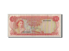 Bahamas, 5 Dollars, L.1974, KM:37a, B+
