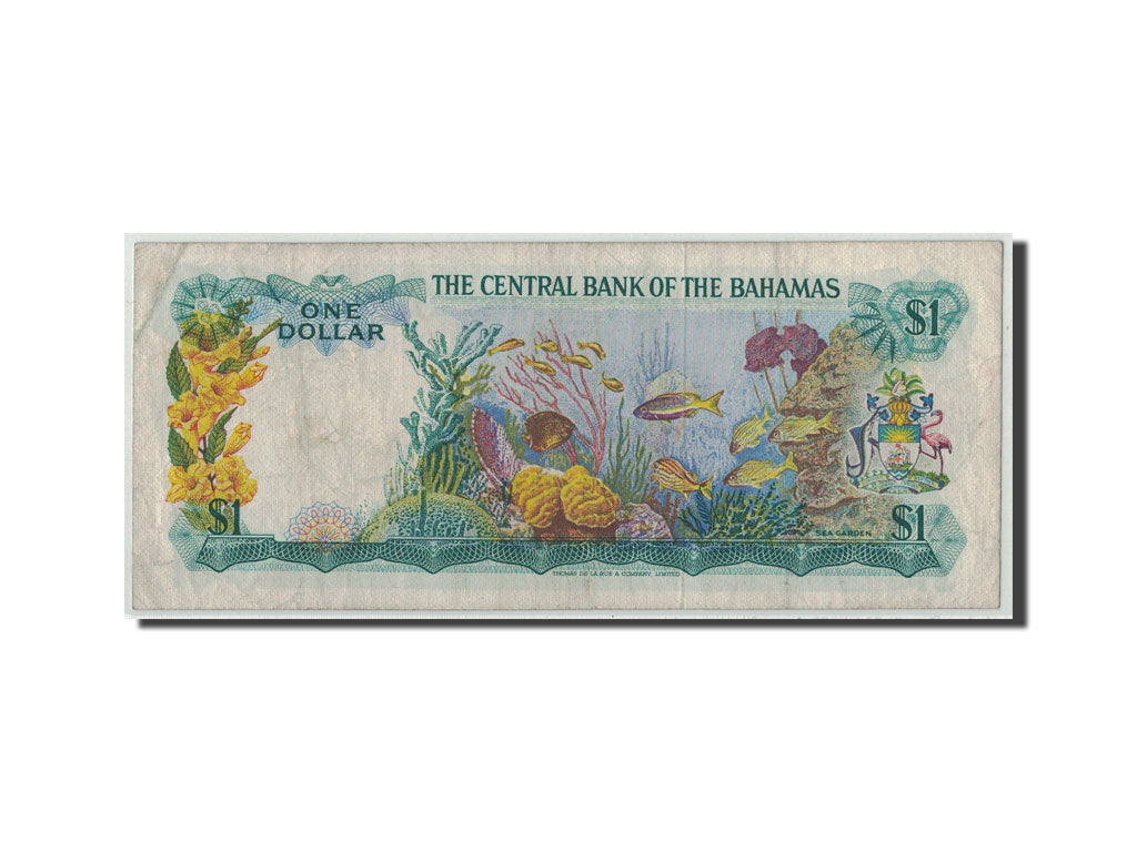Bahamas, 1 Dollar, L.1974, KM:35a, B+