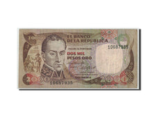 Colombia, 2000 Pesos Oro, 1984, KM:430b, 1984-07-24, F(12-15)