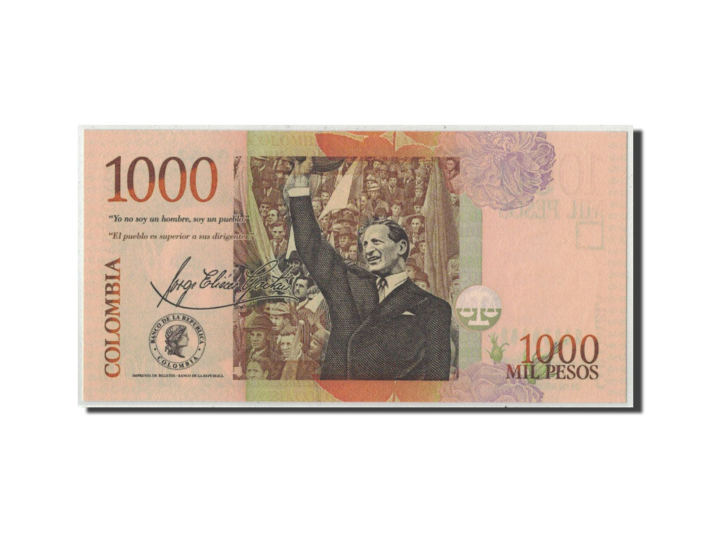 Banknote, Colombia, 1000 Pesos, 2008, 2008-08-28, KM:456k, UNC(65-70)