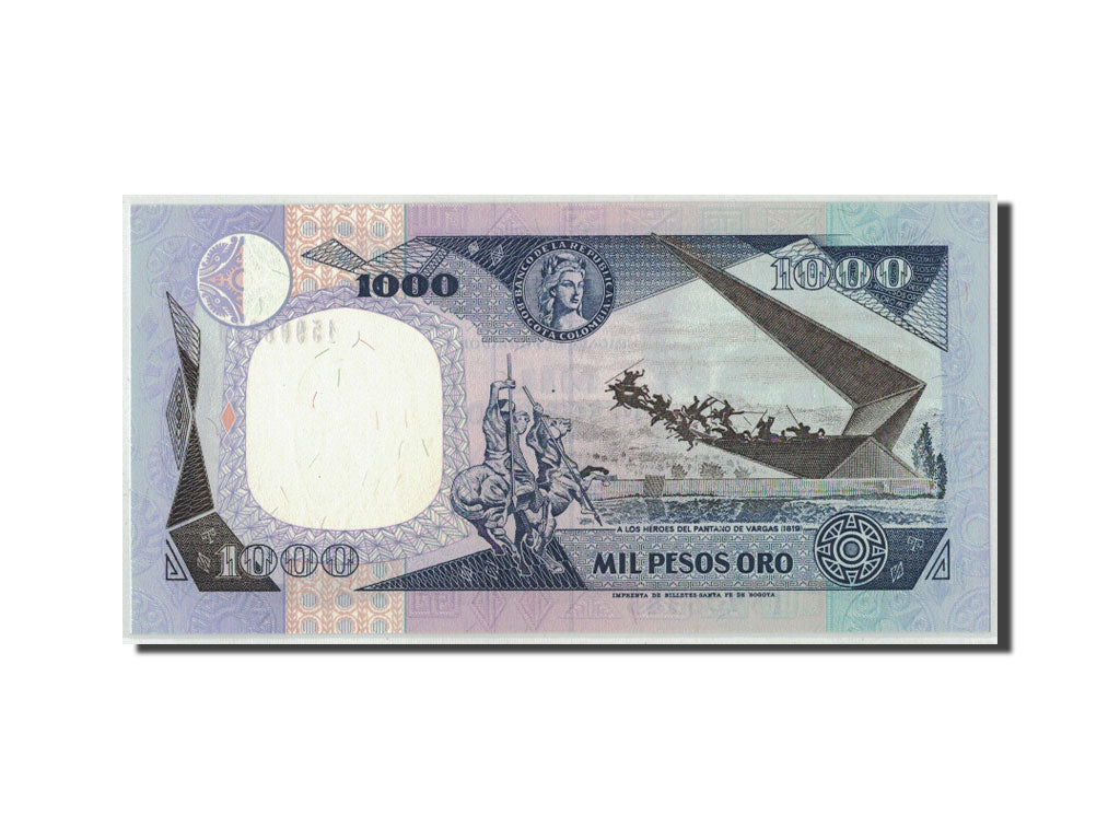 Banknote, Colombia, 1000 Pesos Oro, 1992, 1992-01-31, KM:432A, UNC(65-70)