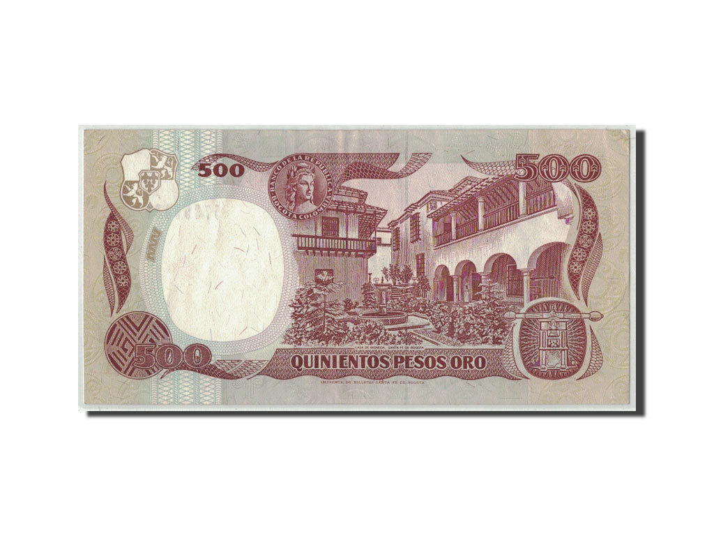 Banknote, Colombia, 500 Pesos Oro, 1992, 1992-03-02, KM:431A, VF(20-25)
